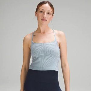 Lululemon Strappy Seamless Yoga Shelf Tank Sz 6